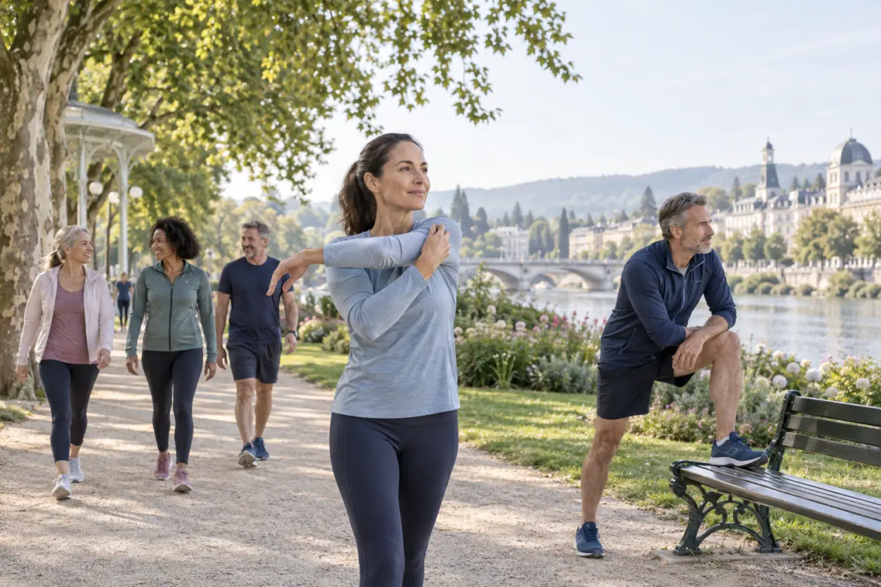 Le sport nature santé à Vichy associe marche, mobilité et détente