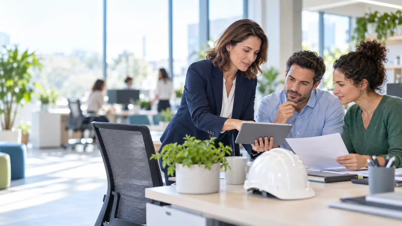 Équipe réunie pour identifier les risques professionnels en entreprise